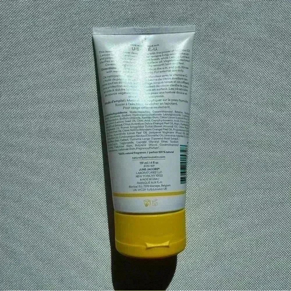 NWT Naturally Serious Lemon-Aid Makeup-Removing Cleansing Gel